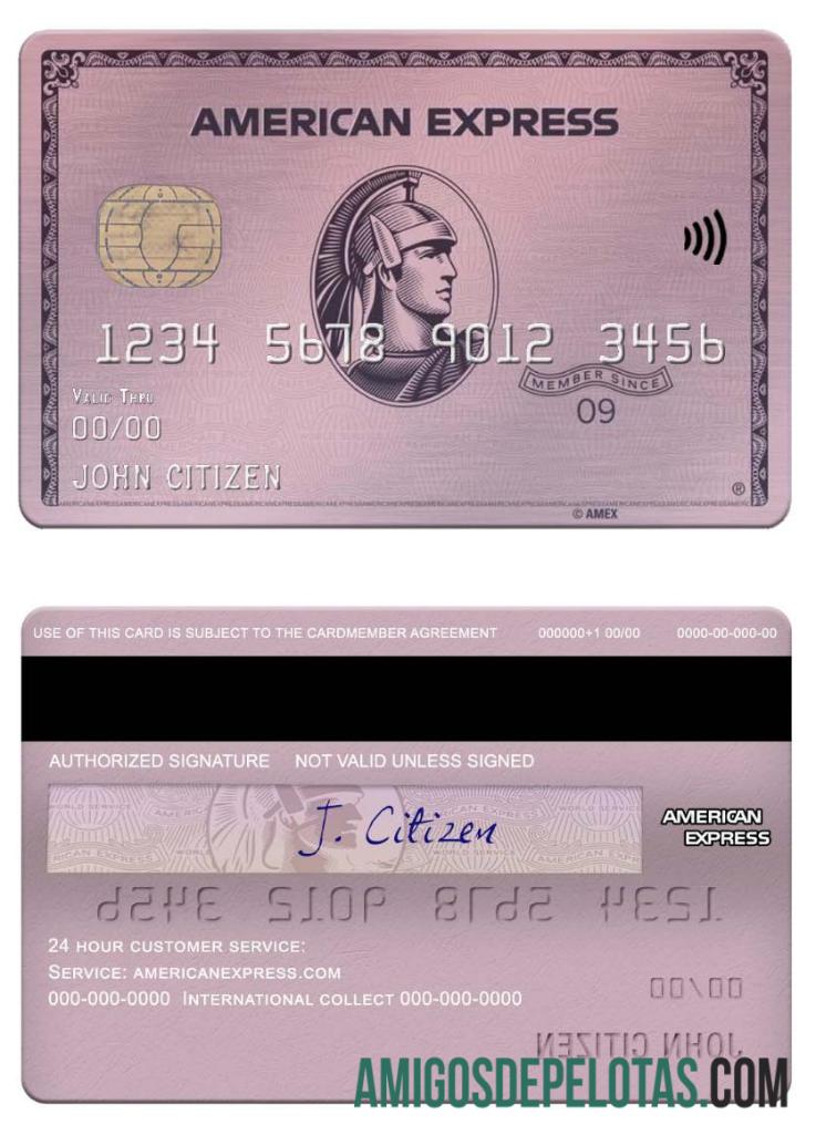 Cartão American Express Rose Gold do USA ADP Earnings Bank baixar para verificação